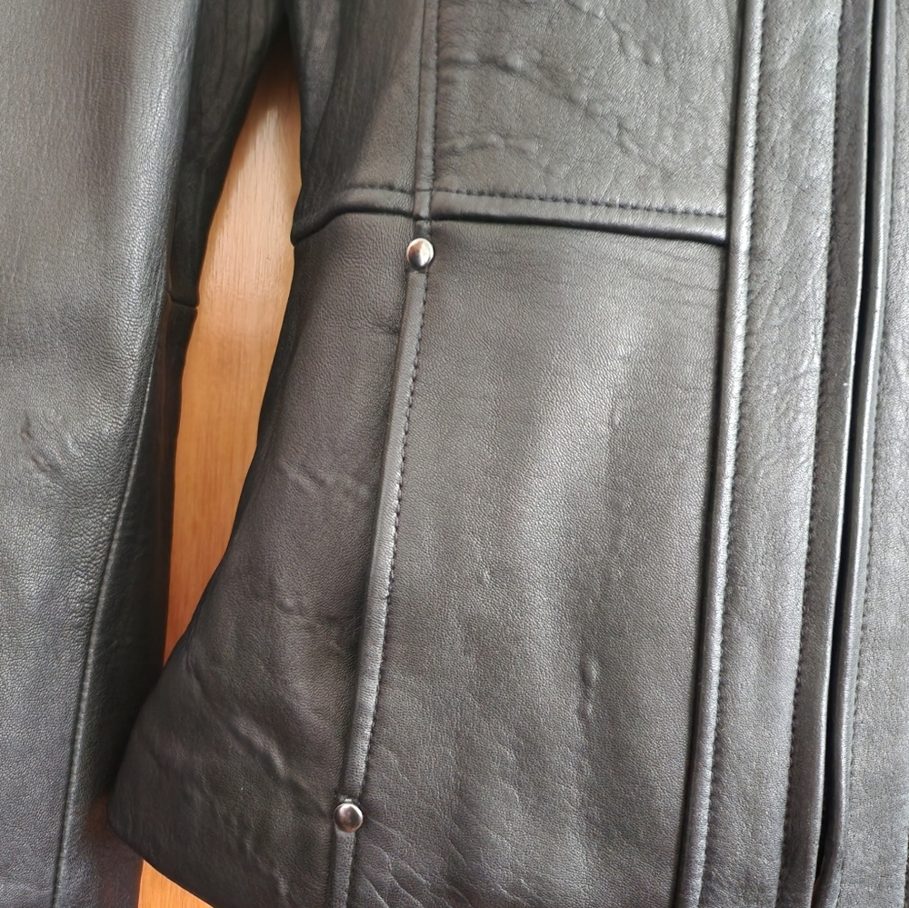 Style & Co Leather Jacket - Picture 3 of 11
